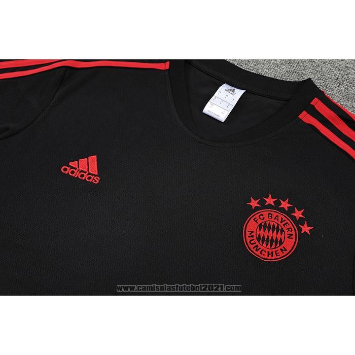 Fato de Treino Bayern de Munique Manga Curta 2022-2023 Preto - Calcas Curta